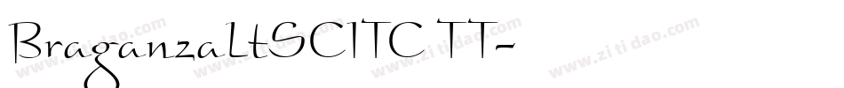 BraganzaLtSCITC TT字体转换